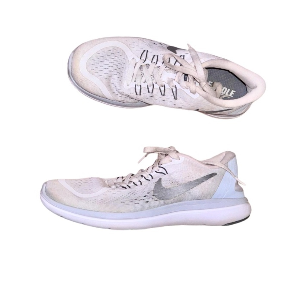 Nike FLEX FIT SOLE White running tennis shoes women’s size 8.5 8 1/2